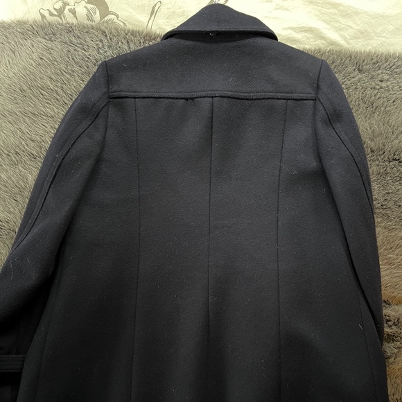 J Crew Navy Driving Coat - Picture 3 of 5